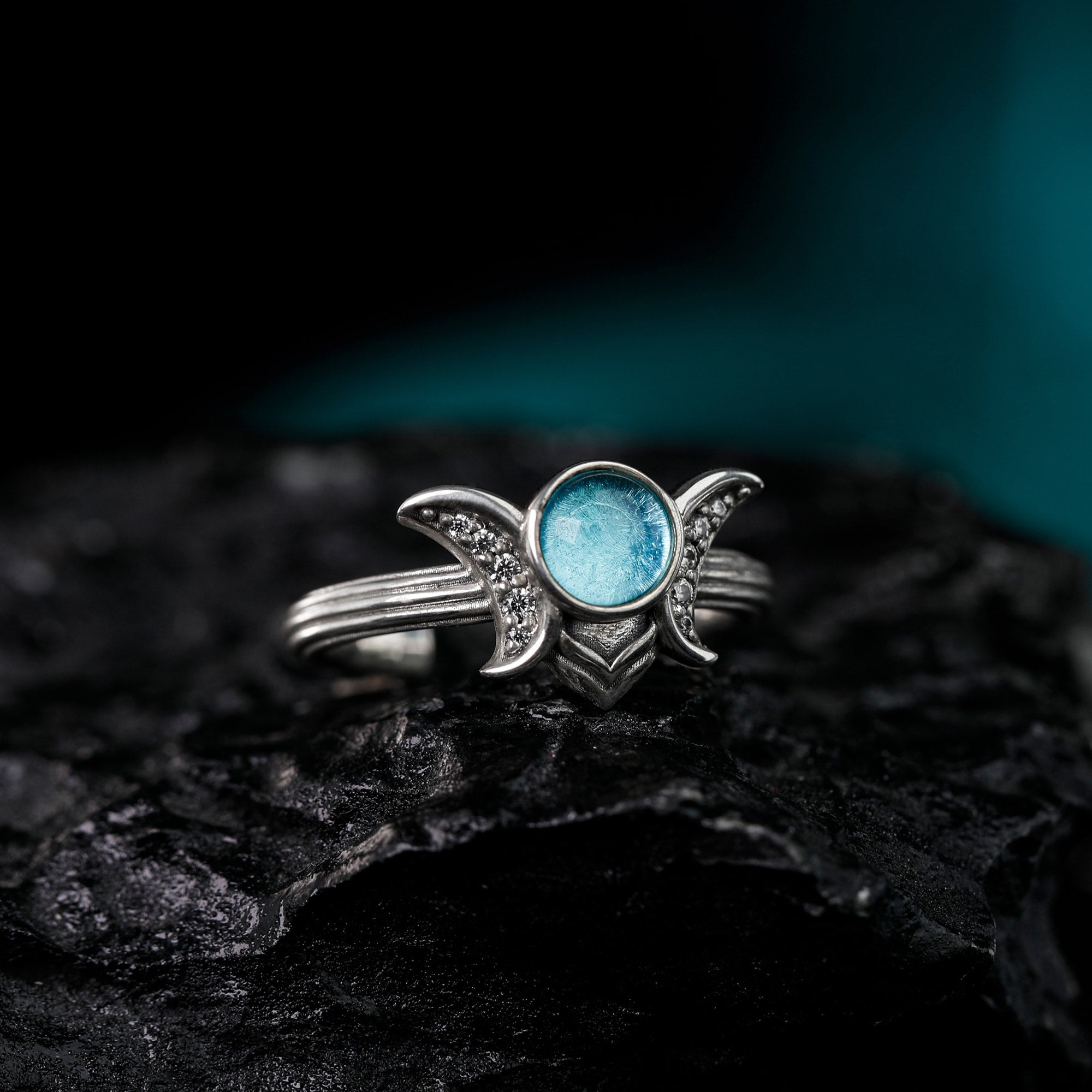 Moon Crown Ring