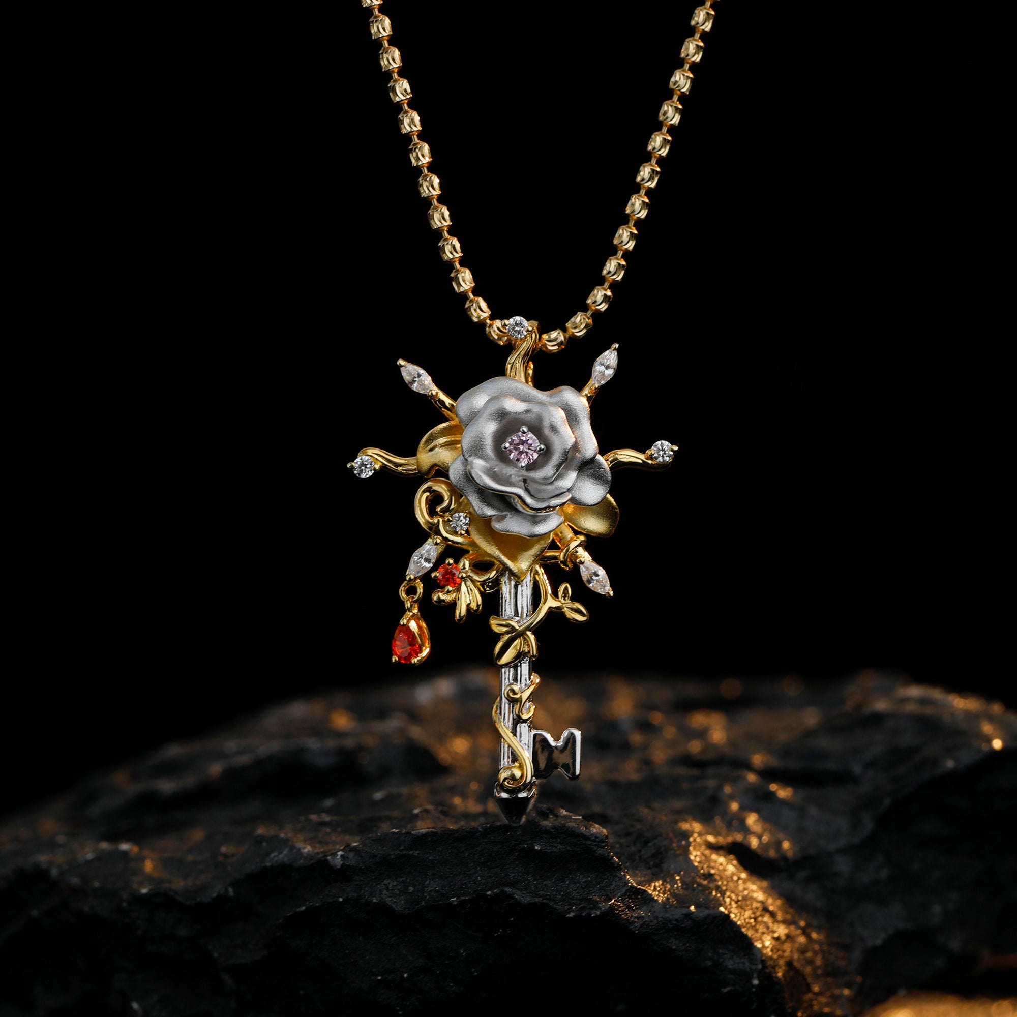 Hierophant Rose Pendant