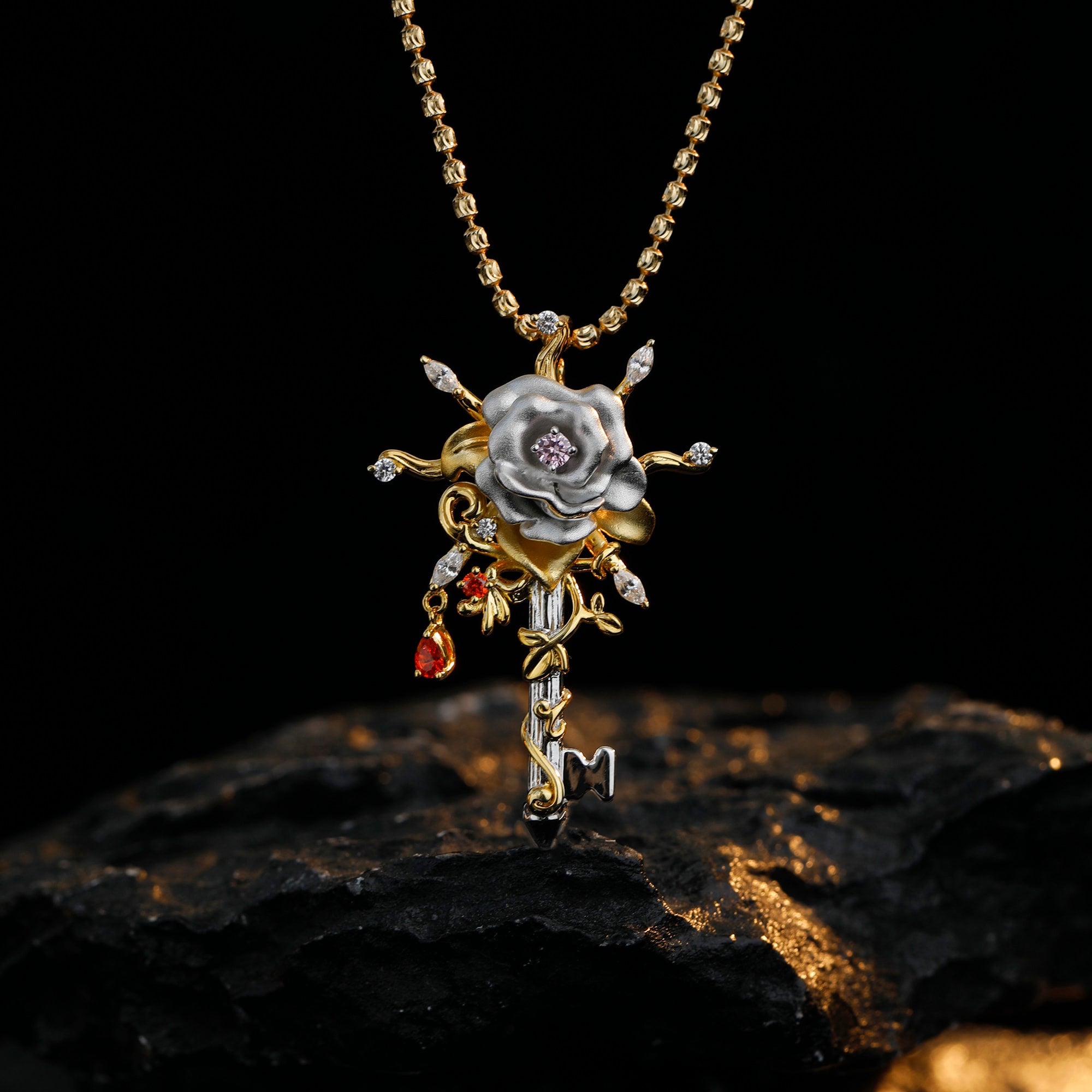 Hierophant Rose Pendant