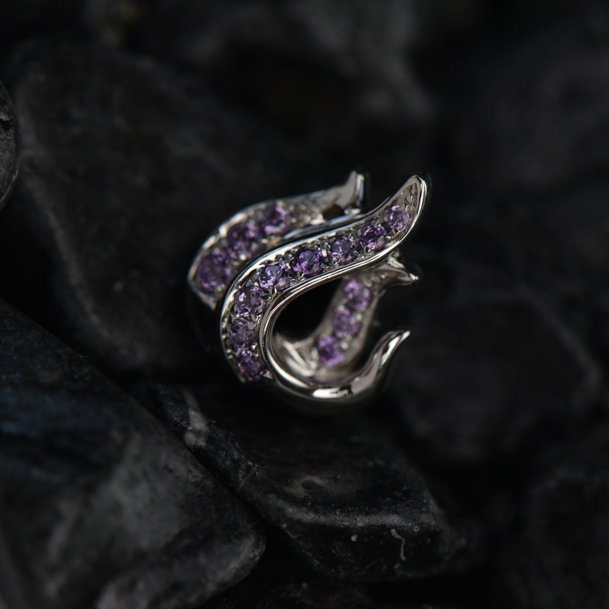 Devil Flame Stud Earrings