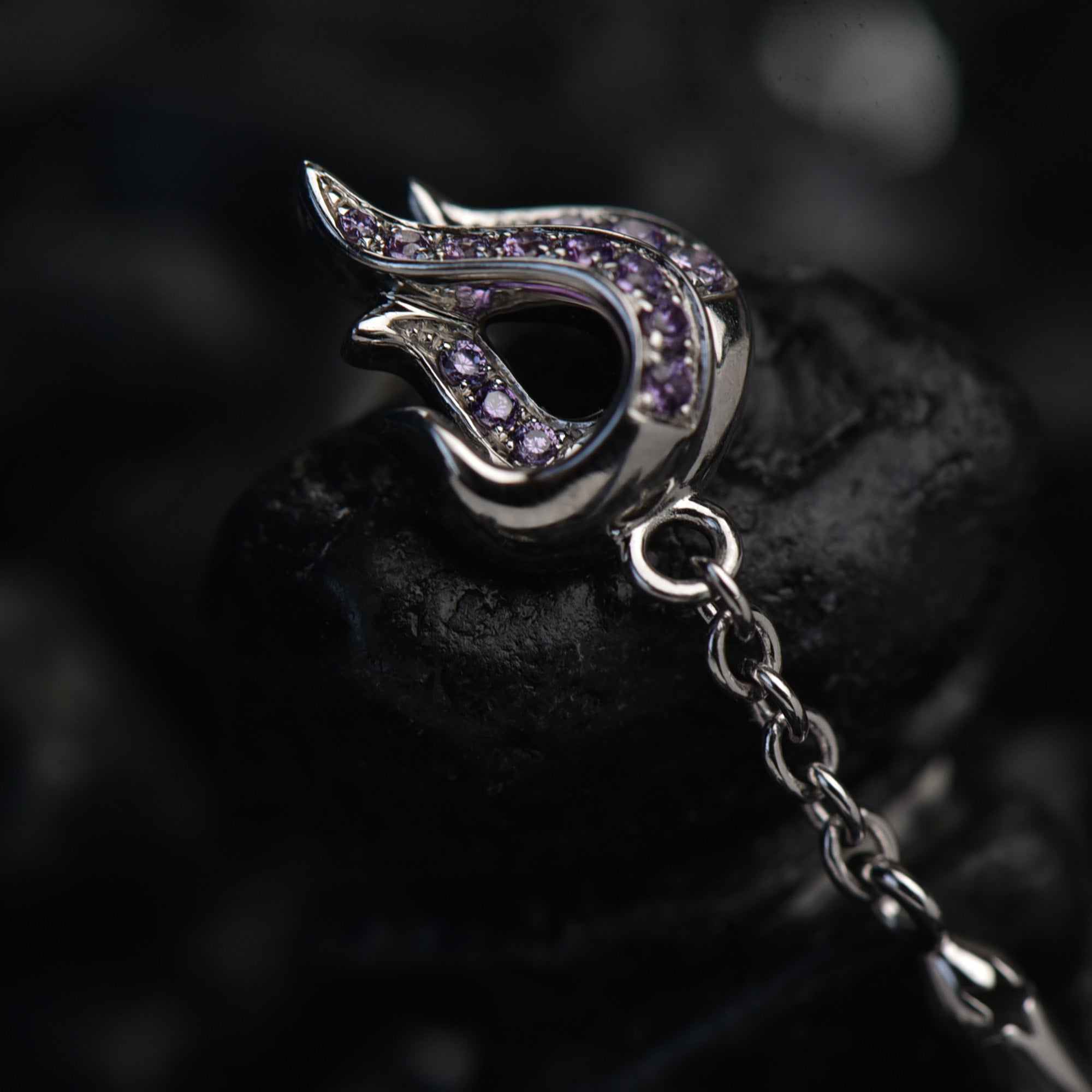 Devil Flame Stud Earrings