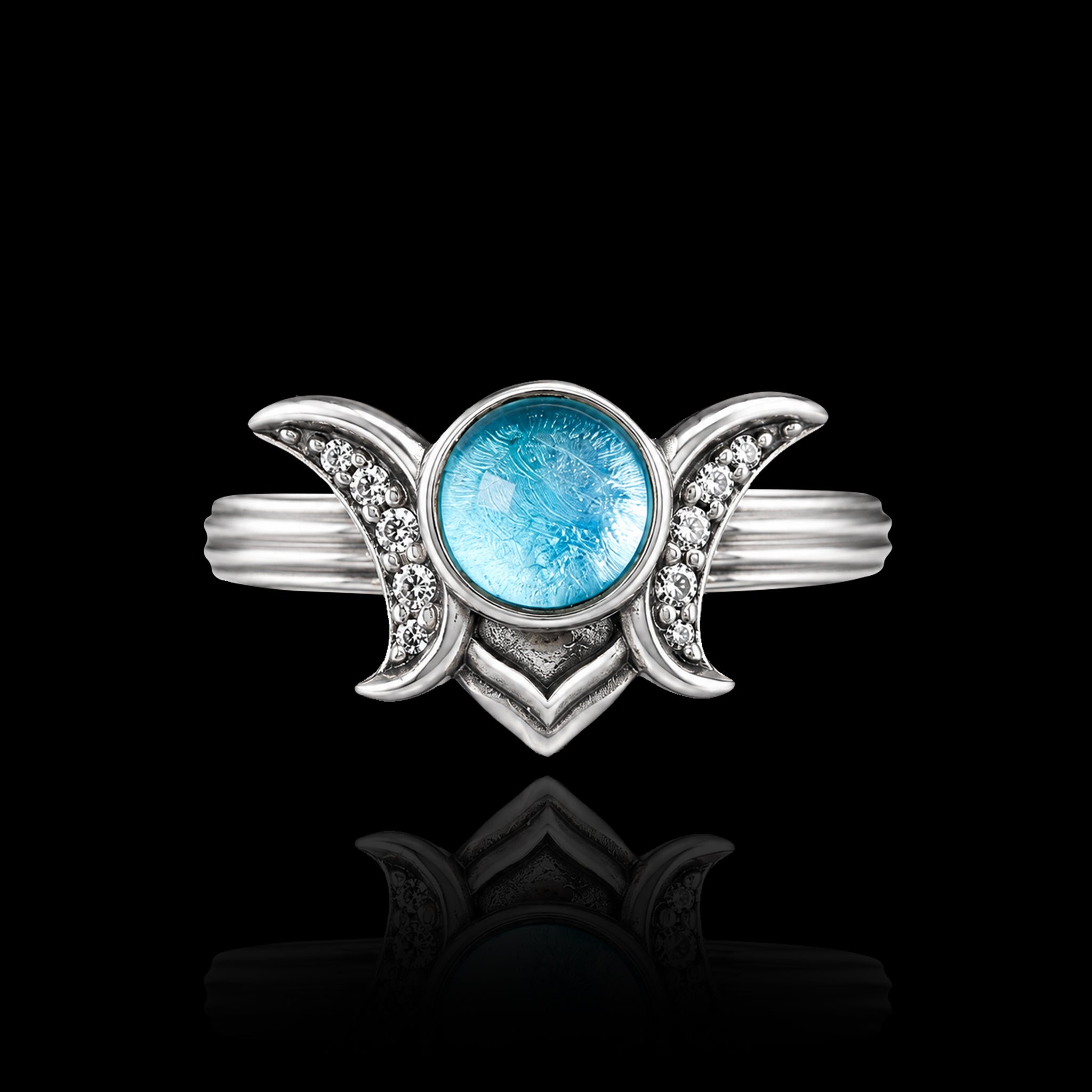 Moon Crown Ring