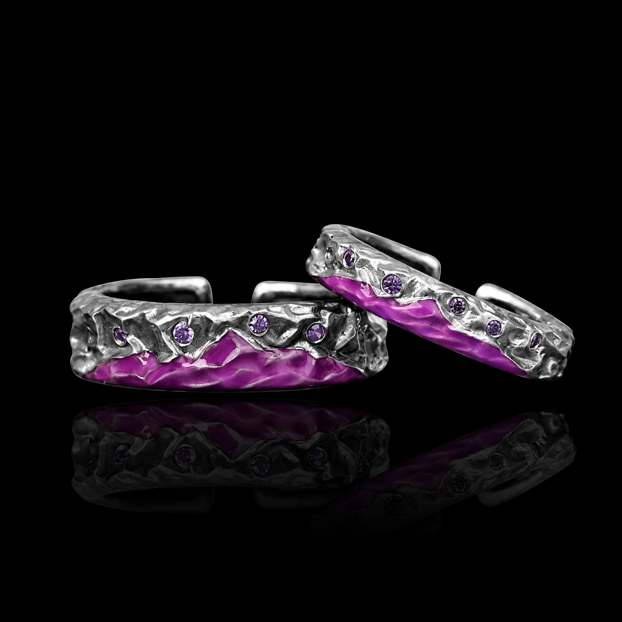 Lovers Couple Ring - Wide