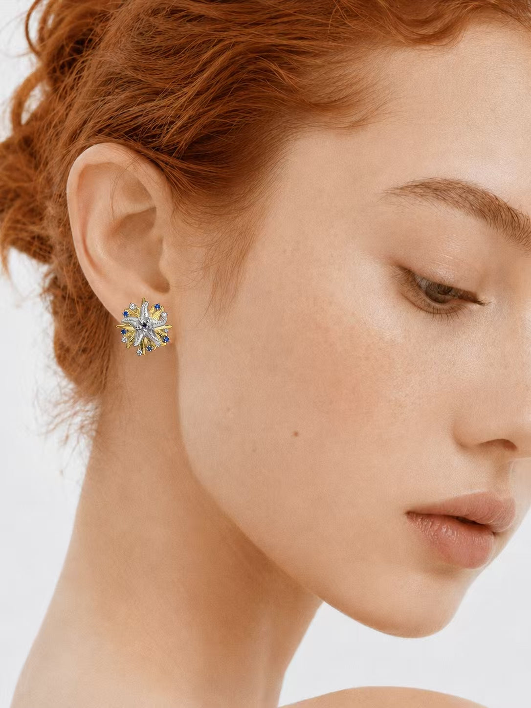 Reborn Starfish Stud Earrings
