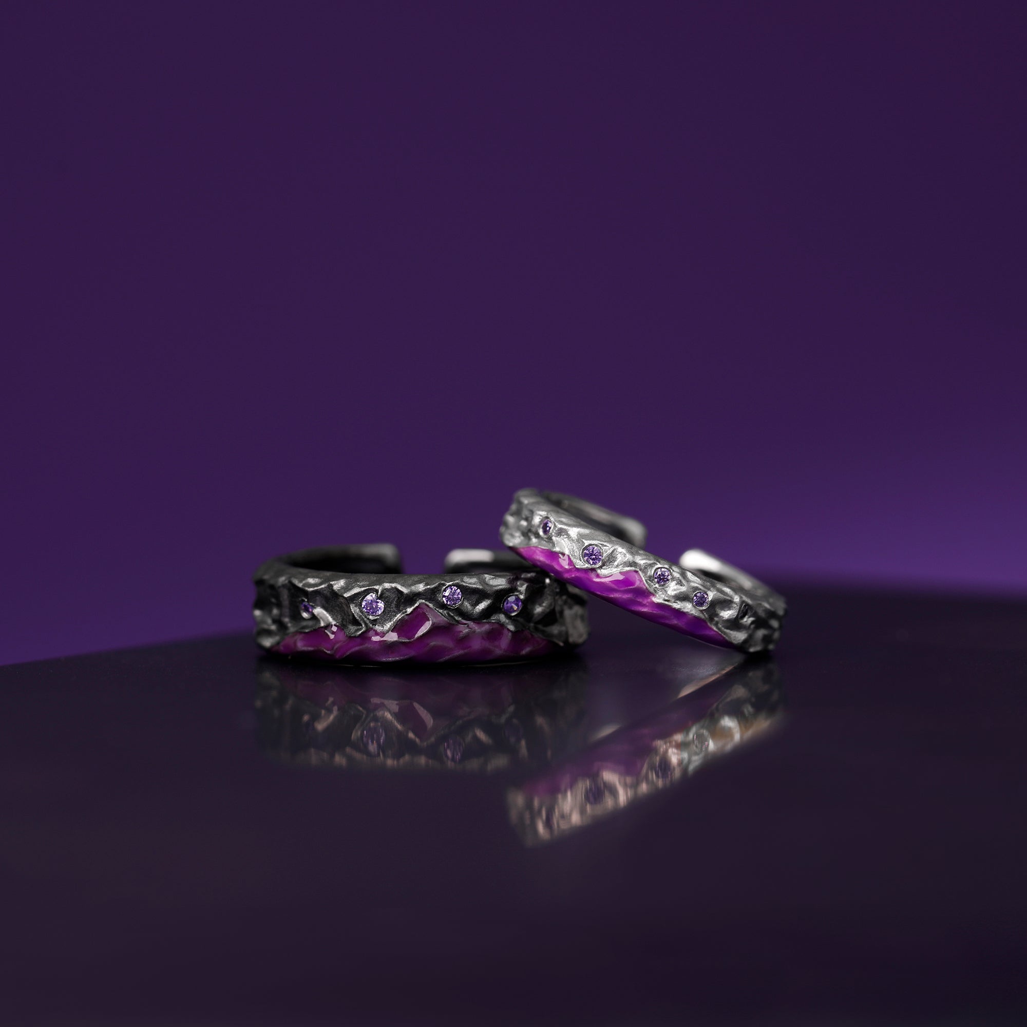 Lovers Couple Ring - Wide